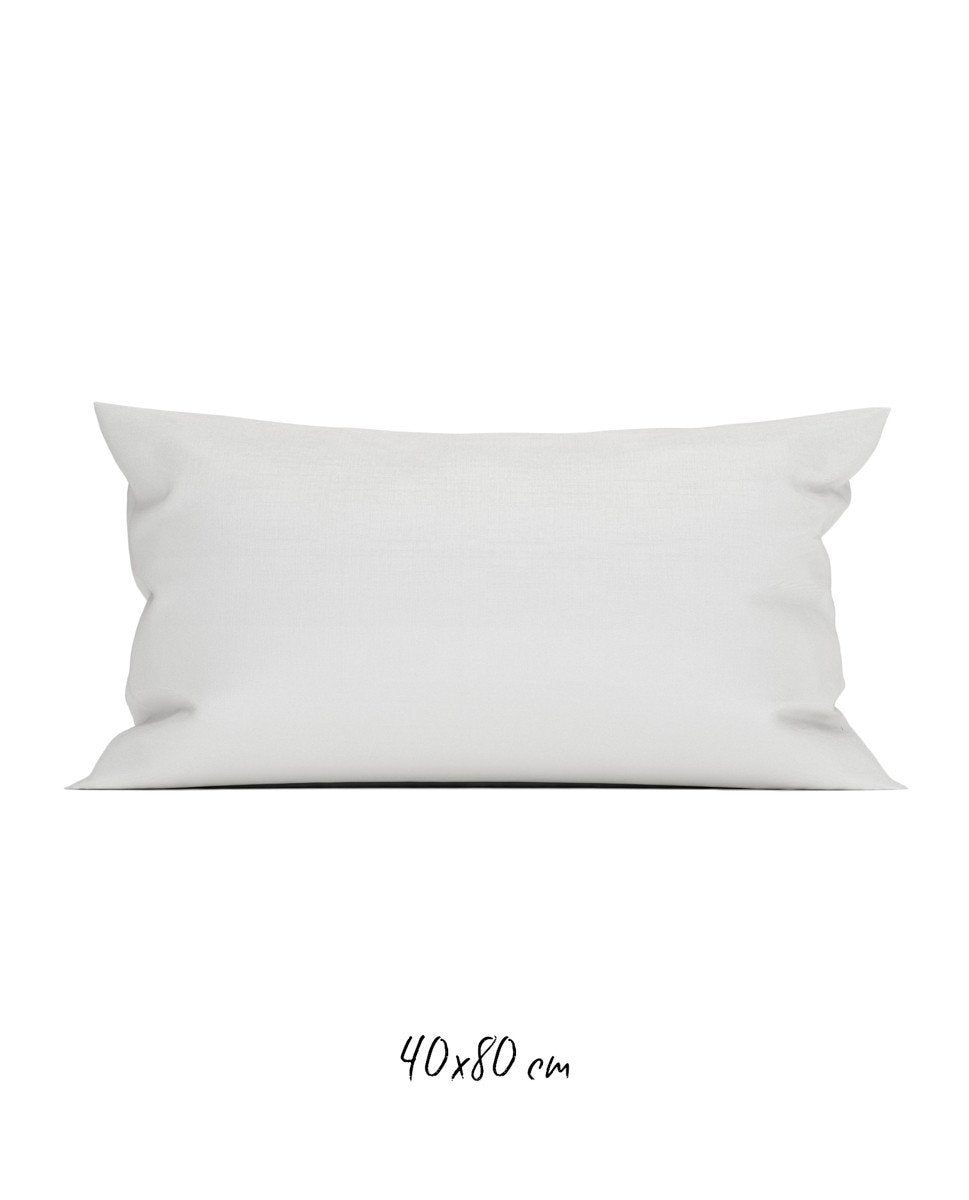 Poszewka 40x80 cm biała - 100% Perkal-bawełniany