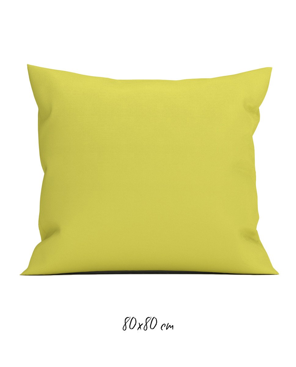 Poszewka 80x80 cm jasnozielona - 100% Perkal-bawełniany