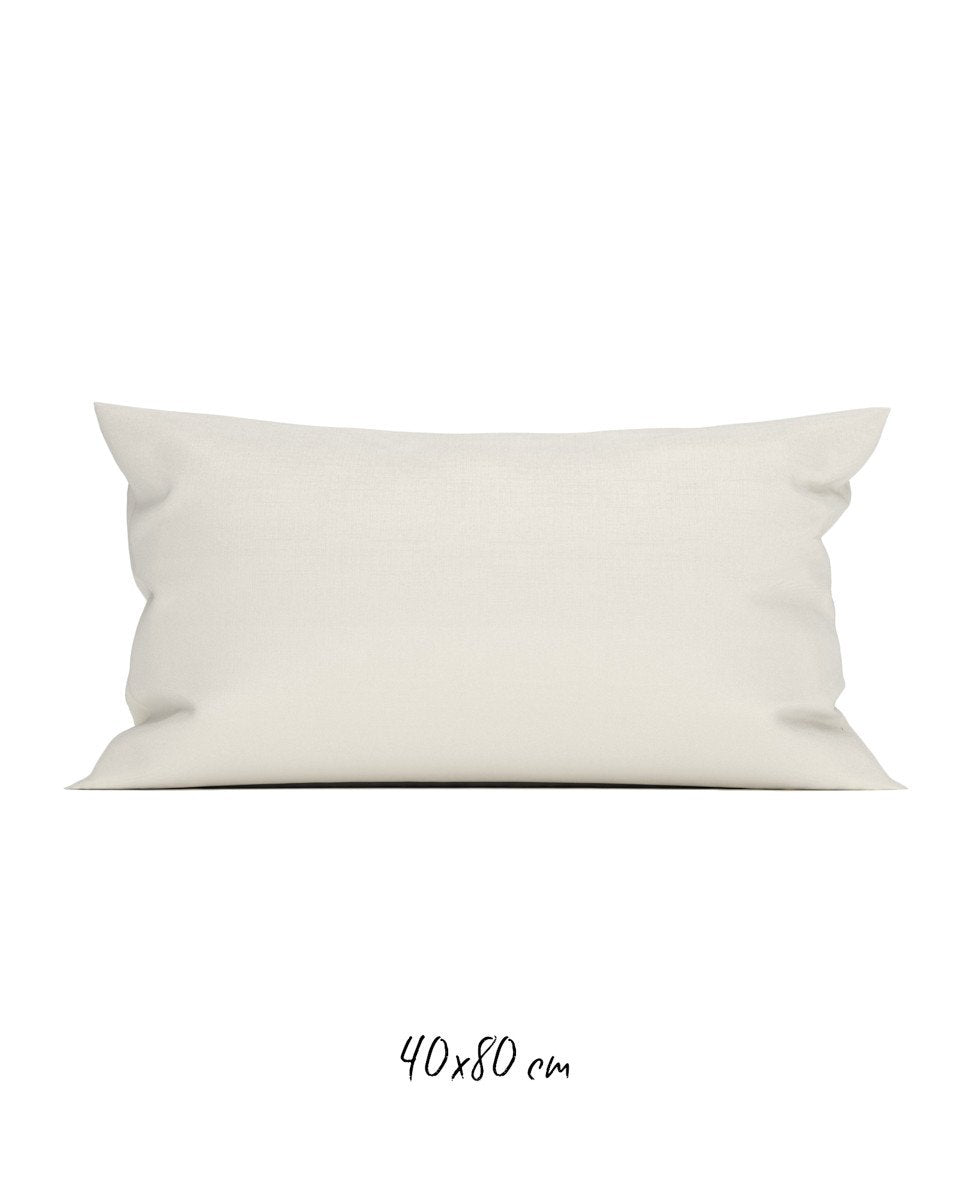Poszewka 40x80 cm kremowa - 100% Perkal-bawełniany