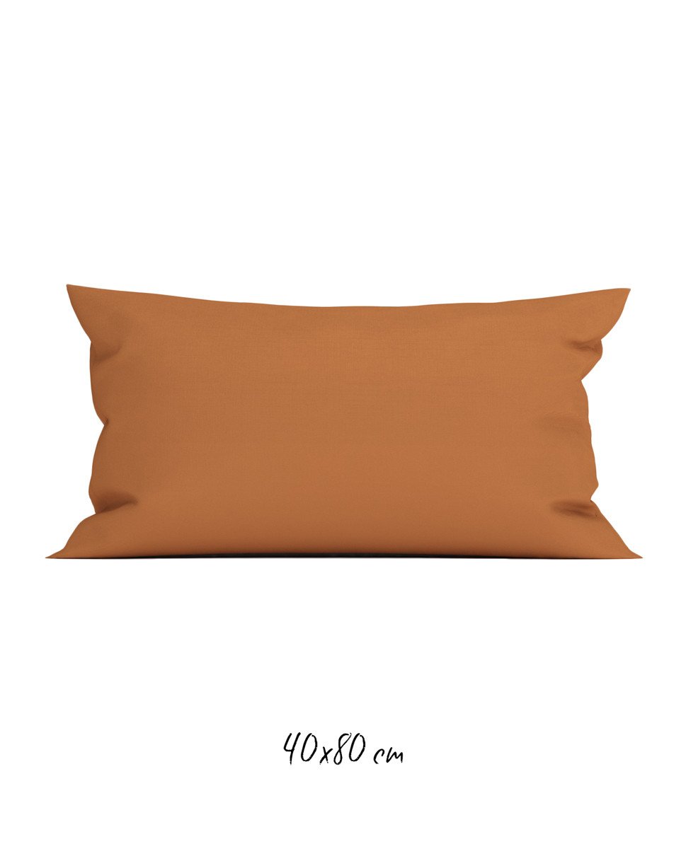 Poszewka 40x80 cm pomarańczowa - 100% Perkal-bawełniany