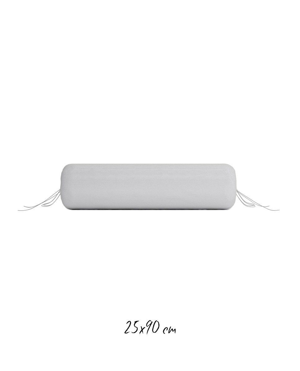 Poszewka 25x90 cm jasnoszara - 100% Perkal-bawełniany