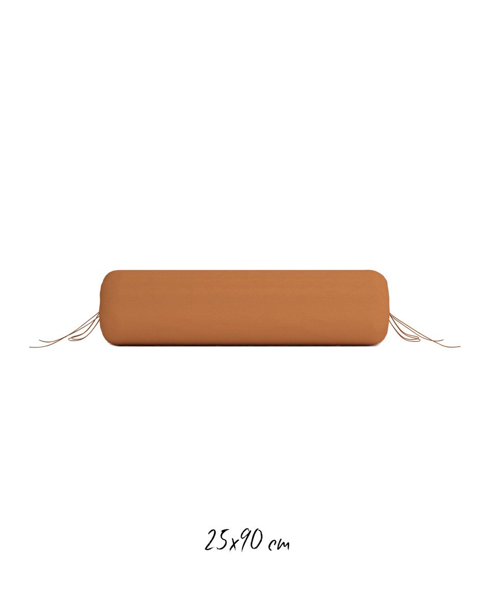 Poszewka 25x90 cm pomarańczowa - 100% Perkal-bawełniany