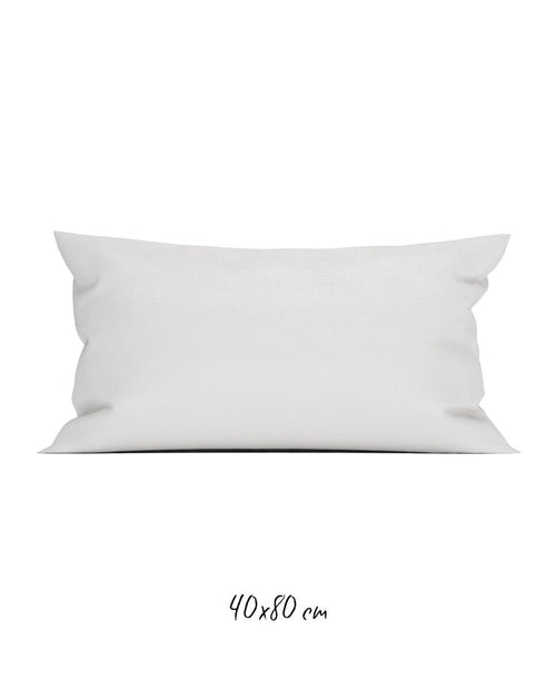 Poszewka na poduszkę 40x80 cm ze 100% Perkalu-bawełnianego w kolorze białym