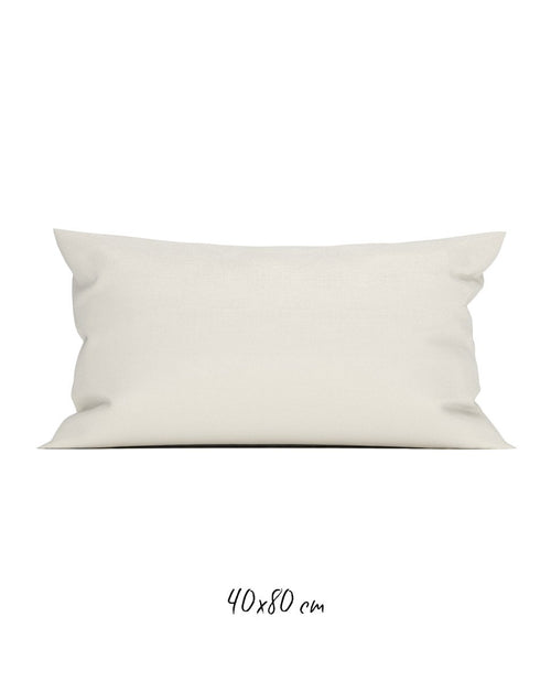Poszewka na poduszkę 40x80 cm ze 100% Perkalu-bawełnianego w kolorze kremowym