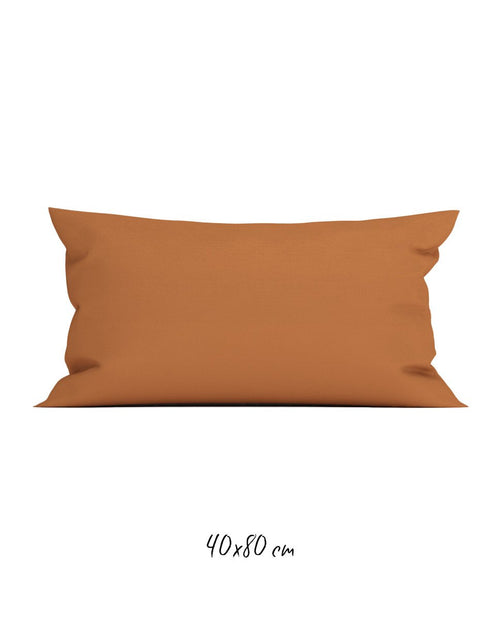 Poszewka na poduszkę 40x80 cm ze 100% Perkalu-bawełnianego w kolorze pomarańczowym